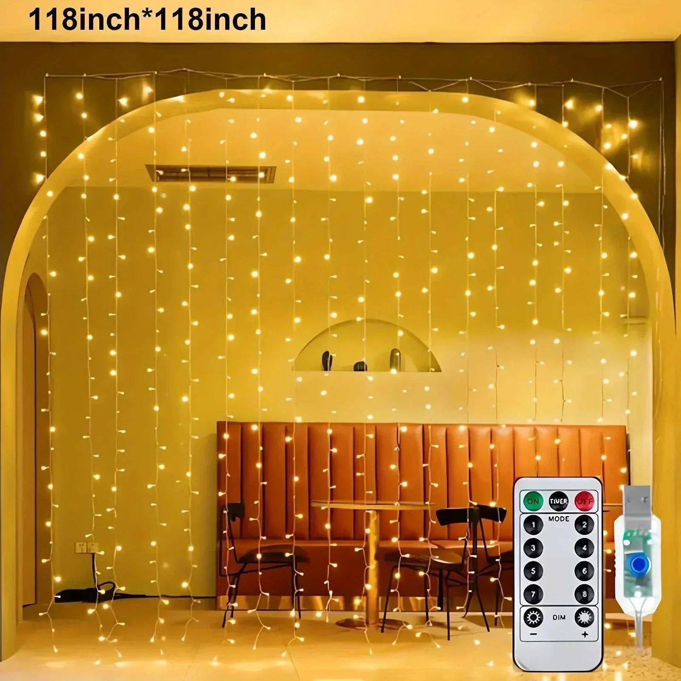 LED Curtain String Lights