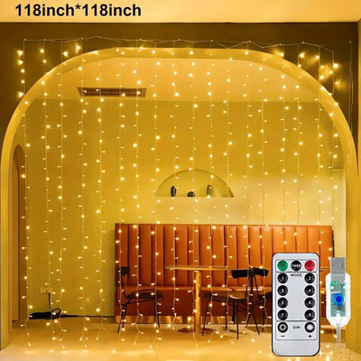 LED Curtain String Lights